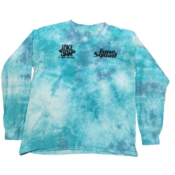 Space Jam A New Legacy Tie-Dye Long Sleeve Shirt Tune Squad Graphic Design Unise - Picture 3 of 7
